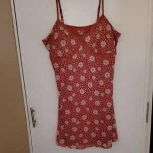 No Boundaries Lace Detail Dress  in Rust